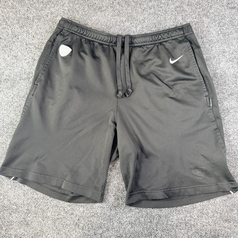 Las Vegas Raiders Shorts Mens 32x8.5 Black Nike Dri Fit Football NFL On Field